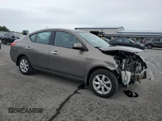 2012 Nissan Versa SL with VIN 3N1CN7AP5CL829210, listed as a Copart auction lot 59029455 with 104,245 mi miles and Salvage title. Bid and sale history available at DreamBid. Image 4.
