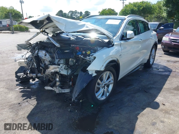2019 Infiniti QX30 Luxe with VIN SJKCH5CP3KA009376, listed as a IAAI auction lot 42235934 with 46,590 mi miles and . Bid and sale history available at DreamBid. Image 19.