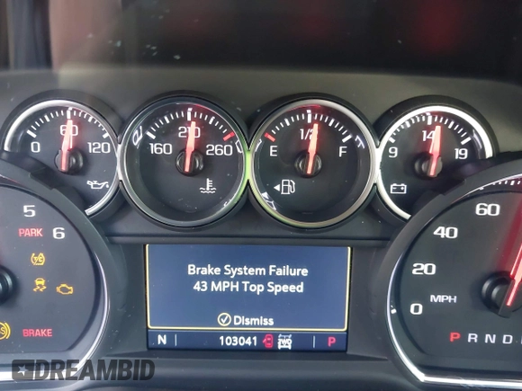 2019 Chevrolet Silverado 1500 LT with VIN 3GCUYDED6KG131283, listed as a IAAI auction lot 41663381 with 103,041 mi miles. Bid and sale history available at carsss.com. Image 7.