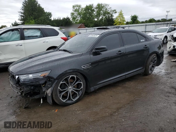 2014 Ford Taurus SHO with VIN 1FAHP2KTXEG167682, listed as a Copart auction lot 57882625 with 173,424 mi miles and Salvage title. Bid and sale history available at DreamBid. Image 1.