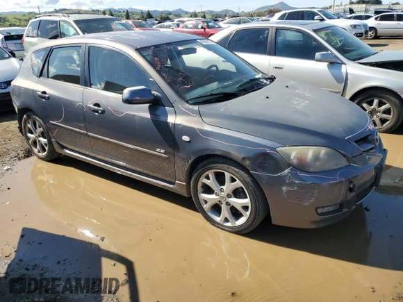 2007 Mazda 3 S Sport with VIN JM1BK144771744236, listed as a Copart auction lot 48684865 with 181,643 mi miles and Salvage Title. Bid and sale history available at DreamBid. Image 4.