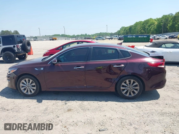 2018 Kia Optima LX with VIN 5XXGT4L39JG259153, listed as a IAAI auction lot 42076003 with 191,321 mi miles and . Bid and sale history available at DreamBid. Image 14.