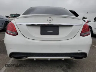 2017 Mercedes-Benz C 300 with VIN 55SWF4JB1HU179841, listed as a Copart auction lot 53890695 with 116,267 mi miles and Salvage Title. Bid and sale history available at DreamBid. Image 6.