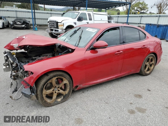 2017 Alfa Romeo Giulia z VIN ZARFAEBN6H7533055, wystawiony jako Copart lot #48777655 z przebiegiem 77 348 mil mil oraz Szkoda całkowita • Salvage title. Historia ofert i sprzedaży dostępna na DreamBid. Obrazek 1.