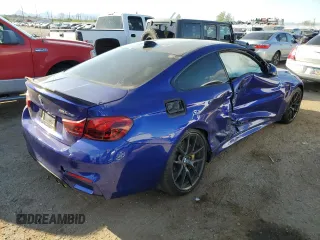 2019 BMW M4 CS with VIN WBS3S7C58KAC09387, listed as a Copart auction lot 73775254 with 27,185 mi miles and Salvage Title. Bid and sale history available at carsss.com. Image 3.