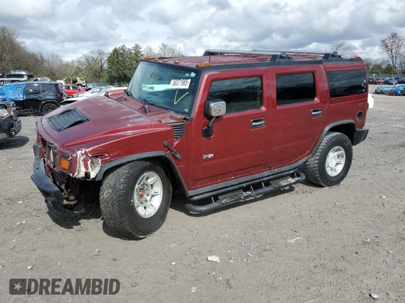 2003 Hummer H2 with VIN 5GRGN23U23H113799, listed as a Copart auction lot 50371985 with 146,044 mi miles and Clean Title. Bid and sale history available at carsss.com. Image 1.