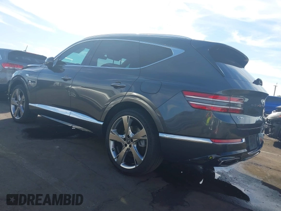 2023 Genesis GV80 with VIN KMUHBDSB2PU110812, listed as a IAAI auction lot 40743556 with 38,219 mi miles and . Bid and sale history available at DreamBid. Image 3.