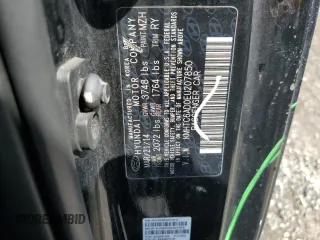 2014 Hyundai Veloster with VIN KMHTC6AD0EU207850, listed as a Copart auction lot 46986695 with 138,024 mi miles and Salvage Title. Bid and sale history available at carsss.com. Image 12.