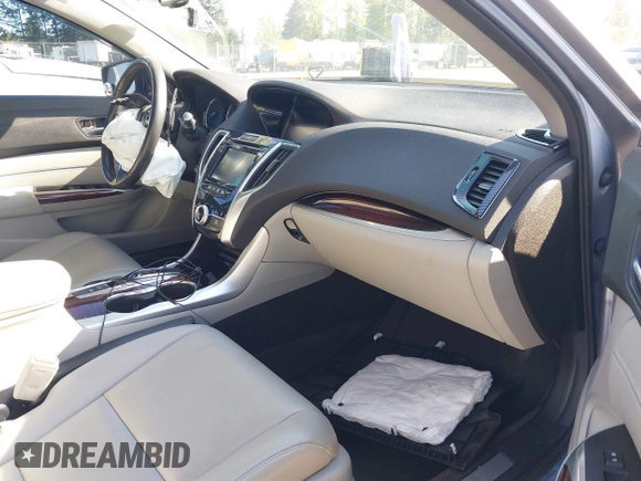 2015 Acura TLX V6 with VIN 19UUB2F32FA025334, listed as a IAAI auction lot 42099075 with 107,409 mi miles. Bid and sale history available at carsss.com. Image 5.