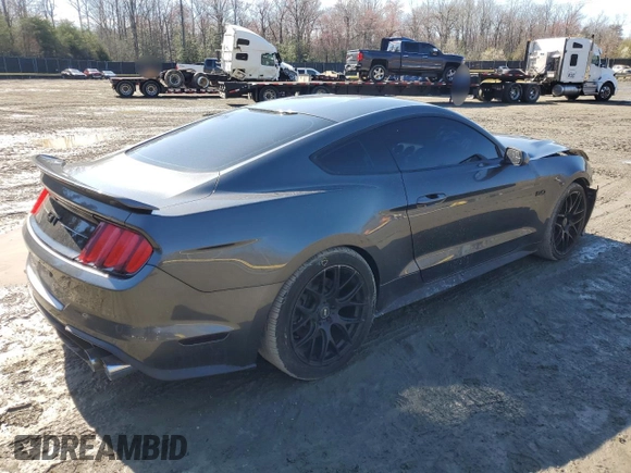 2018 Ford Mustang GT with VIN 1FA6P8CF9J5165267, listed as a Copart auction lot 49875375 with 46,230 mi miles and Salvage Title. Bid and sale history available at carsss.com. Image 3.
