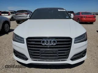 2017 Audi A8 L Sport with VIN WAU43AFD7HN005619, listed as a Copart auction lot 49042905 with 57,256 mi miles and Salvage Title. Bid and sale history available at carsss.com. Image 5.