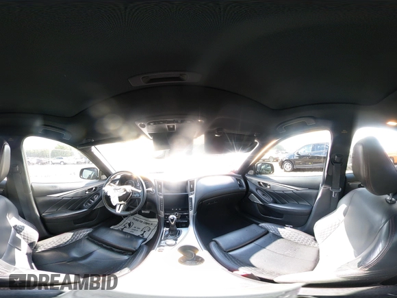 2018 Infiniti Q50 Red Sport 400 with VIN JN1FV7AP0JM461227, listed as a IAAI auction lot 42308384 with 100,694 mi miles and . Bid and sale history available at DreamBid. Image 18.