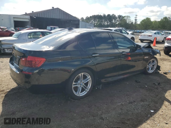 2016 BMW 5 Series 528i with VIN WBA5A5C50GG353554, listed as a Copart auction lot 50220065 with 134,222 mi miles and Salvage Title. Bid and sale history available at carsss.com. Image 3.