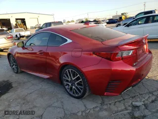 2015 Lexus RC 350 with VIN JTHHE5BC3F5004532, listed as a Copart auction lot 73953314 with 76,432 mi miles and Salvage Title. Bid and sale history available at carsss.com. Image 2.