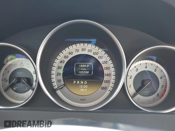 2012 Mercedes-Benz C-Class C 250 Sport with VIN WDDGF4HB4CA629310, listed as a IAAI auction lot 41760959 with 105,288 mi miles. Bid and sale history available at carsss.com. Image 7.