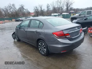 2015 Honda Civic EX with VIN 19XFB2F80FE267622, listed as a IAAI auction lot 41679465 with 140,360 mi miles. Bid and sale history available at carsss.com. Image 3.