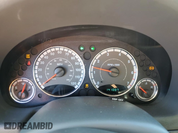 2007 Jeep Liberty Limited with VIN 1J4GK58K57W545530, listed as a Copart auction lot 86285824 with 141,007 mi miles and Salvage title. Bid and sale history available at DreamBid. Image 9.