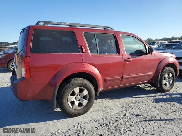 2006 Nissan Pathfinder SE with VIN 5N1AR18W16C606256, listed as a Copart auction lot 73560664 with 176,954 mi miles and Salvage Title. Bid and sale history available at carsss.com. Image 3.
