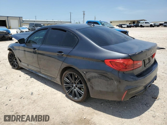 2020 BMW 5 Series 540i with VIN WBAJS1C07LCD57016, listed as a Copart auction lot 56801715 with Not provided miles and Salvage title. Bid and sale history available at DreamBid. Image 2.