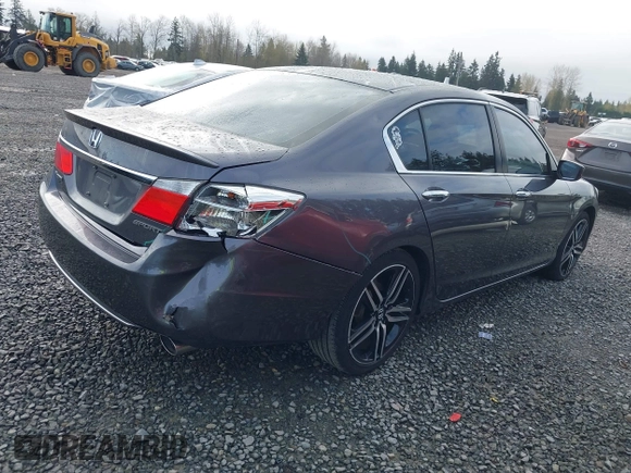 2015 Honda Accord Sport with VIN 1HGCR2F55FA066887, listed as a IAAI auction lot 41937676 with 95,424 mi miles and . Bid and sale history available at DreamBid. Image 4.
