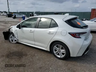 2020 Toyota Corolla Hatchback SE with VIN JTND4RBE2L3088079, listed as a Copart auction lot 75100054 with 27,730 mi miles and Salvage Title. Bid and sale history available at carsss.com. Image 2.