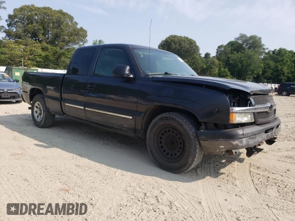 2005 Chevrolet Silverado 1500 LS with VIN 2GCEC19T551363468, listed as a Copart auction lot 53942235 with 225,891 mi miles and Salvage title. Bid and sale history available at DreamBid. Image 4.