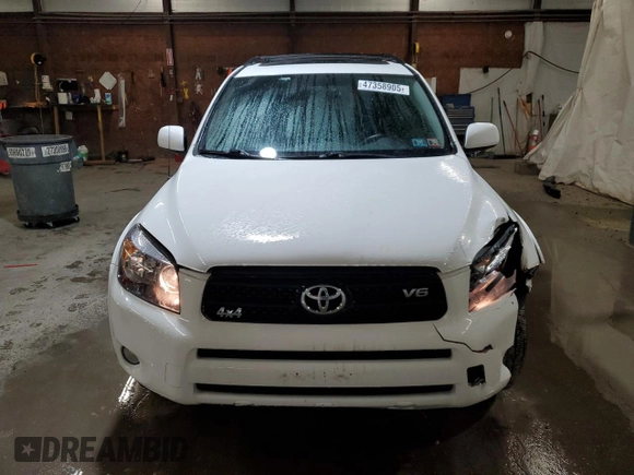 2006 Toyota RAV4 Sport with VIN JTMBK32V765009643, listed as a Copart auction lot 47358905 with 123,255 mi miles and Salvage Title. Bid and sale history available at carsss.com. Image 5.