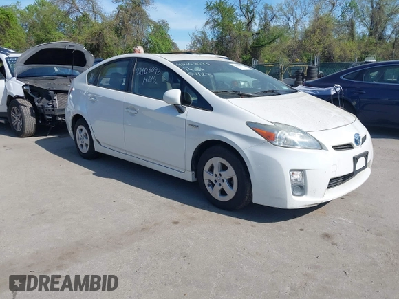 2010 Toyota Prius II with VIN JTDKN3DU3A0237639, listed as a IAAI auction lot 42108093 with 202,901 mi miles. Bid and sale history available at carsss.com. Image 1.