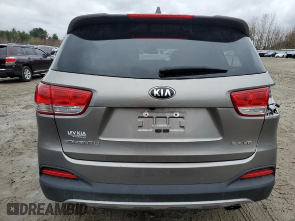 2017 Kia Sorento EX with VIN 5XYPHDA55HG225593, listed as a Copart auction lot 52734715 with 64,423 mi miles and Salvage Title. Bid and sale history available at DreamBid. Image 6.
