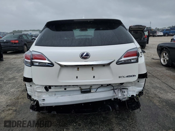 2014 Lexus RX 450h with VIN JTJZB1BA6E2009808, listed as a Copart auction lot 70686484 with 121,225 mi miles and Salvage title. Bid and sale history available at DreamBid. Image 6.