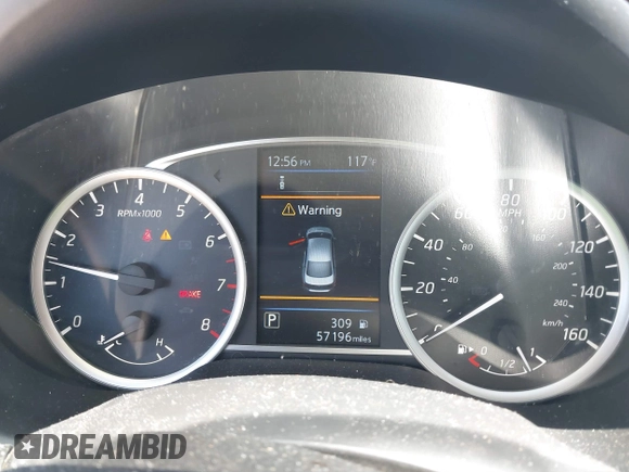 2019 Nissan Sentra SV with VIN 3N1AB7AP8KY296528, listed as a IAAI auction lot 40254265 with 57,196 mi miles and . Bid and sale history available at DreamBid. Image 7.