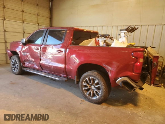 2021 Chevrolet Silverado 1500 LT with VIN 3GCUYDEDXMG144556, listed as a Copart auction lot 49736605 with 34,418 mi miles and Salvage Title. Bid and sale history available at DreamBid. Image 2.