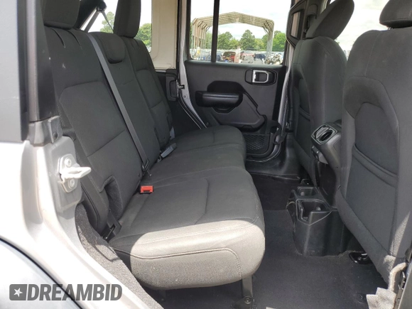 2018 Jeep Wrangler Unlimited Sport S with VIN 1C4HJXDG2JW136211, listed as a Copart auction lot 60080455 with 66,107 mi miles and Salvage title. Bid and sale history available at DreamBid. Image 10.