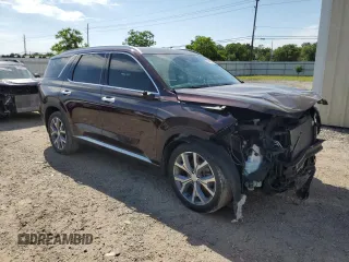 2020 Hyundai Palisade SEL z VIN KM8R34HE6LU073176, wystawiony jako Copart lot #55342774 z przebiegiem 59 338 mil mil oraz Szkoda całkowita • Salvage title. Historia ofert i sprzedaży dostępna na DreamBid. Obrazek 4.
