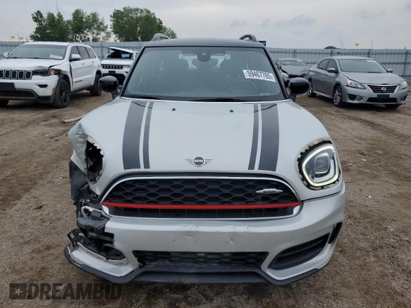 2022 MINI Countryman John Cooper Works with VIN WMZ33BS00N3N91322, listed as a Copart auction lot 59467765 with 43,726 mi miles and Salvage title. Bid and sale history available at DreamBid. Image 5.