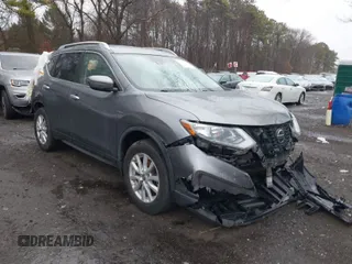 2019 Nissan Rogue SV with VIN JN8AT2MV5KW382835, listed as a IAAI auction lot 41837552 with 71,755 mi miles. Bid and sale history available at carsss.com. Image 1.