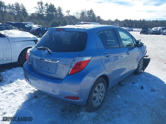 2012 Toyota Yaris L with VIN JTDKTUD39CD519198, listed as a IAAI auction lot 41589349 with 100,046 mi miles. Bid and sale history available at carsss.com. Image 4.