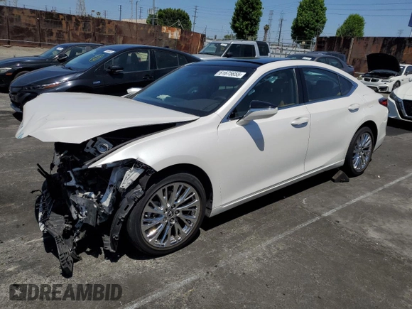 2019 Lexus ES 350 with VIN 58ABZ1B10KU024504, listed as a Copart auction lot 61675655 with 35,124 mi miles and Salvage title. Bid and sale history available at DreamBid. Image 1.