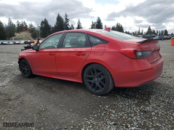 2024 Honda Civic Sedan Sport with VIN 2HGFE2F58RH591263, listed as a Copart auction lot 52949745 with 18,625 mi miles and Salvage Title. Bid and sale history available at carsss.com. Image 2.