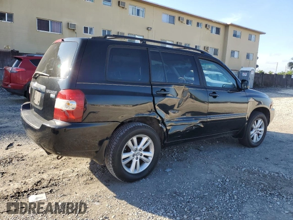 2007 Toyota Highlander Hybrid with VIN JTEGW21AX70019967, listed as a Copart auction lot 87273784 with 122,837 mi miles and Salvage Title. Bid and sale history available at carsss.com. Image 3.