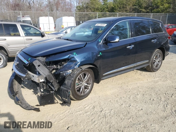 2019 Infiniti QX60 Pure с VIN 5N1DL0MM3KC559206, выставлен на аукционе Copart как лот 50775555 с пробегом 62 914 миль миль и Списание • Salvage title. История ставок и продаж доступна на DreamBid. Изображение 1.