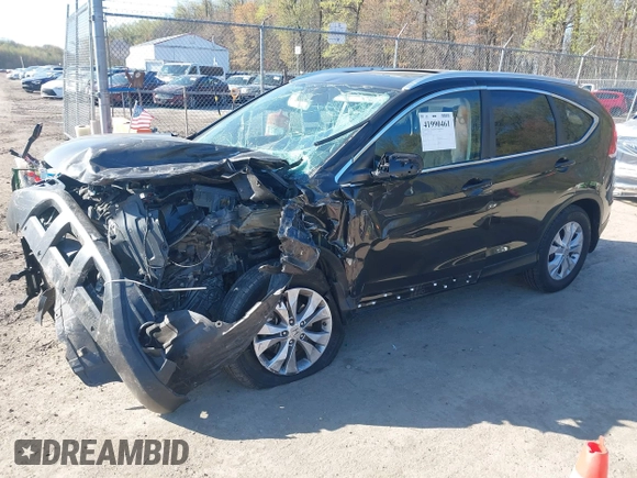 2013 Honda CR-V EX-L with VIN 5J6RM3H71DL048684, listed as a IAAI auction lot 41990461 with 81,273 mi miles and . Bid and sale history available at DreamBid. Image 2.