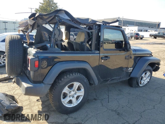 2019 Jeep Wrangler Sport S с VIN 1C4GJXAG9KW609099, выставлен на аукционе Copart как лот 44723915 с пробегом 128 046 миль миль и Списание • Salvage title. История ставок и продаж доступна на DreamBid. Изображение 3.