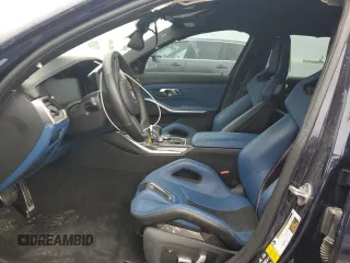 2022 BMW M3 Competition xDrive with VIN WBS43AY00NFM14007, listed as a Copart auction lot 62390405 with 20,668 mi miles and Salvage title. Bid and sale history available at DreamBid. Image 7.