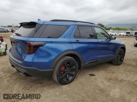 2020 Ford Explorer ST with VIN 1FM5K8GC7LGB42206, listed as a Copart auction lot 53849925 with 75,638 mi miles and Salvage Title. Bid and sale history available at DreamBid. Image 3.
