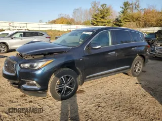 2019 Infiniti QX60 Luxe z VIN 5N1DL0MM5KC559322, wystawiony jako Copart lot #75301444 z przebiegiem 91 884 mil mil oraz Tytuł czysty. Historia ofert i sprzedaży dostępna na DreamBid. Obrazek 1.