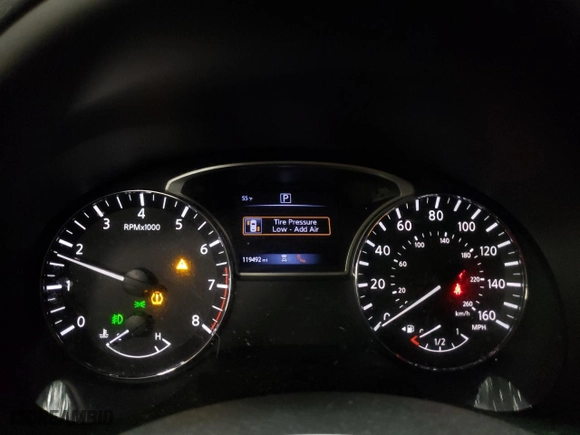 2017 Nissan Altima 2.5 SR with VIN 1N4AL3AP5HC477337, listed as a Copart auction lot 46825165 with 119,492 mi miles and Salvage Title. Bid and sale history available at carsss.com. Image 9.
