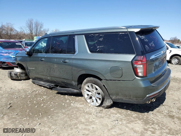 2023 Chevrolet Suburban Premier with VIN 1GNSCFKD9PR550376, listed as a Copart auction lot 48015445 with 39,173 mi miles and Non Repairable. Bid and sale history available at carsss.com. Image 2.
