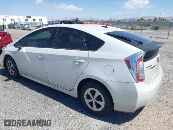 2013 Toyota Prius One with VIN JTDKN3DU7D0340440, listed as a IAAI auction lot 41940223 with 177,542 mi miles. Bid and sale history available at carsss.com. Image 3.