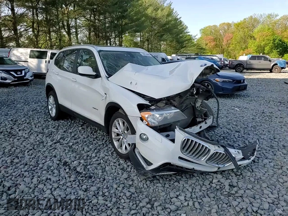 2014 BMW X3 xDrive28i with VIN 5UXWX9C51E0D19627, listed as a Copart auction lot 54874695 with Not Provided miles and Salvage Title. Bid and sale history available at DreamBid. Image 14.